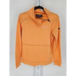 Klim Solitude Asym Pullover Jacket Womens Sz S Pastel Orange Athletic